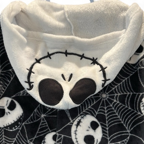 Disney Nightmare Before Christmas Jack Skellington Hooded Pajamas‎ Size XL - Picture 3 of 6